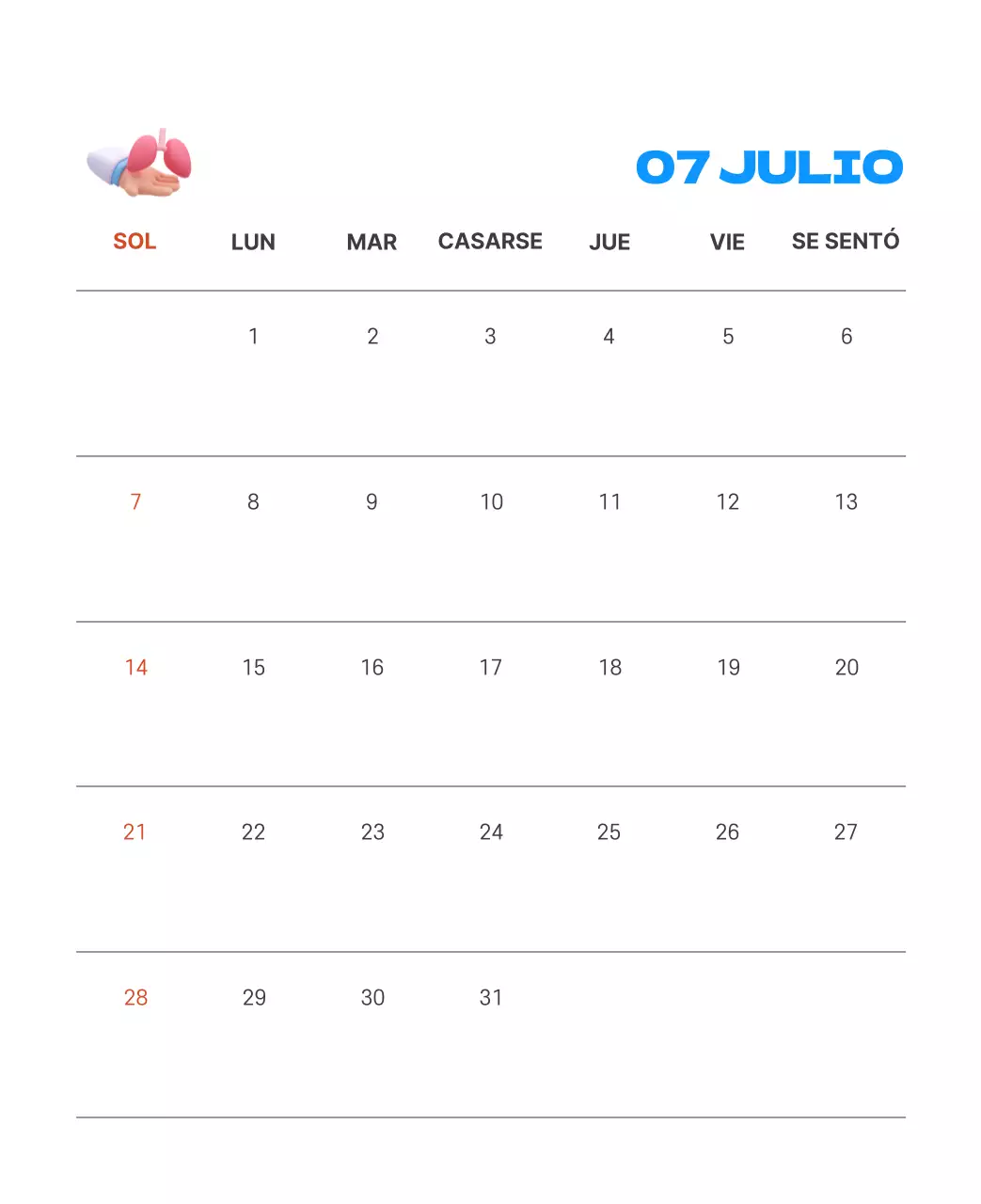 Un hospital festivo con ilustraciones de temática sanitaria y familiar y acentos de color