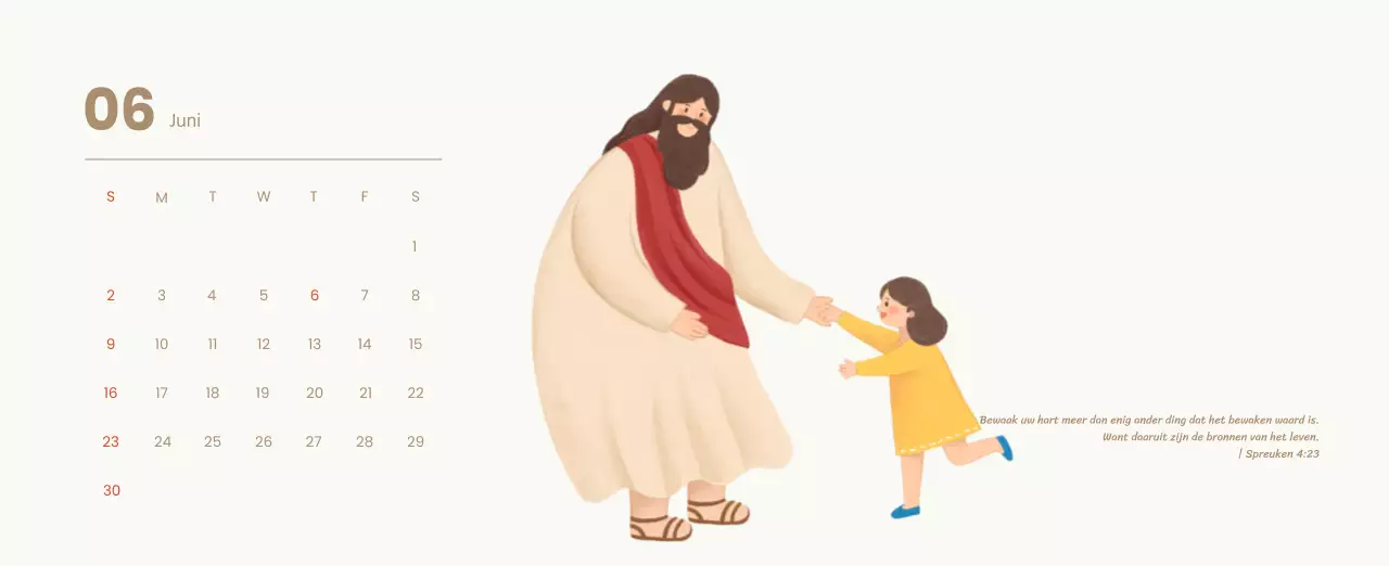 Een devotiekalender met gezellige illustraties en bijbelverzen op een lichtblauwe achtergrond