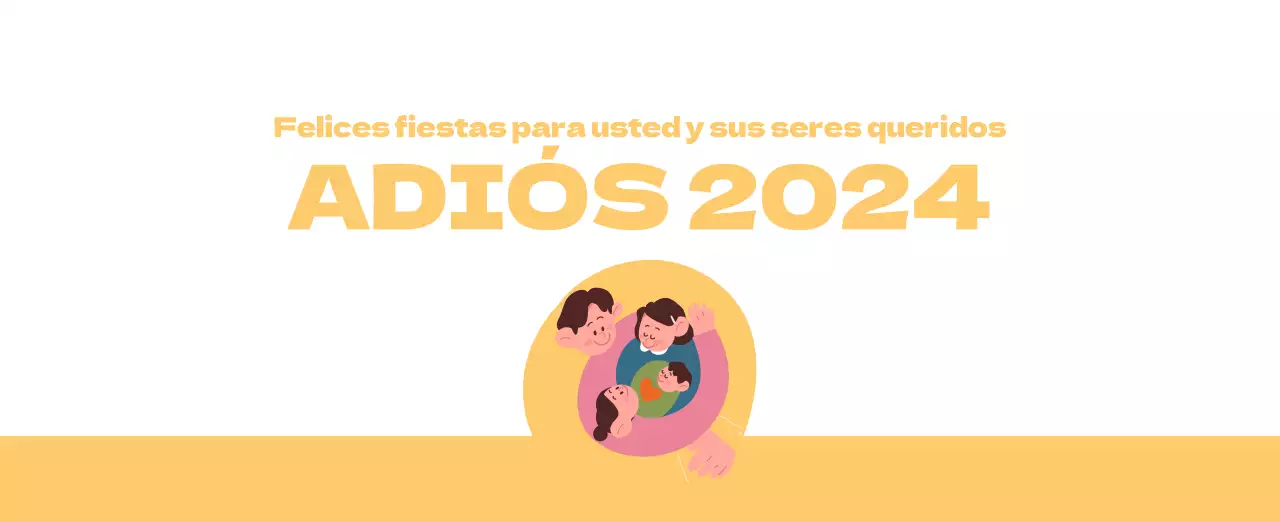 Un hospital festivo con ilustraciones de temática sanitaria y familiar y acentos de color