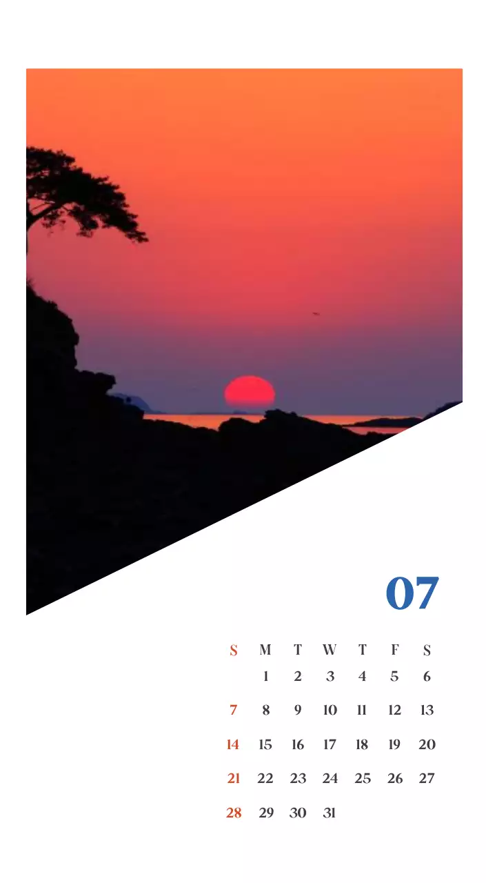 Calendrier hospitalier avec photos de paysages saisonniers