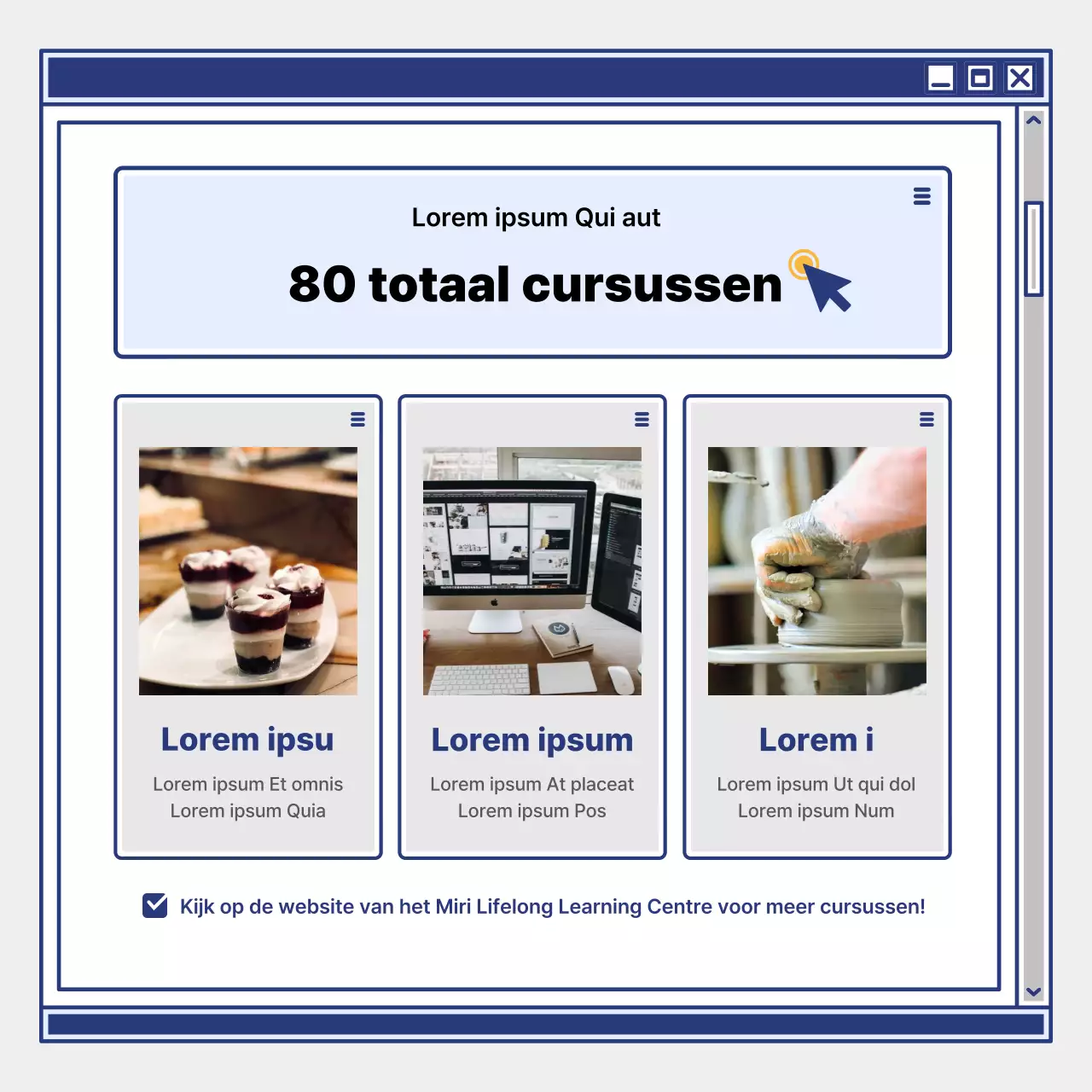 Bevorder de werving van leerlingen met een eenvoudig geel en marine leercentrum