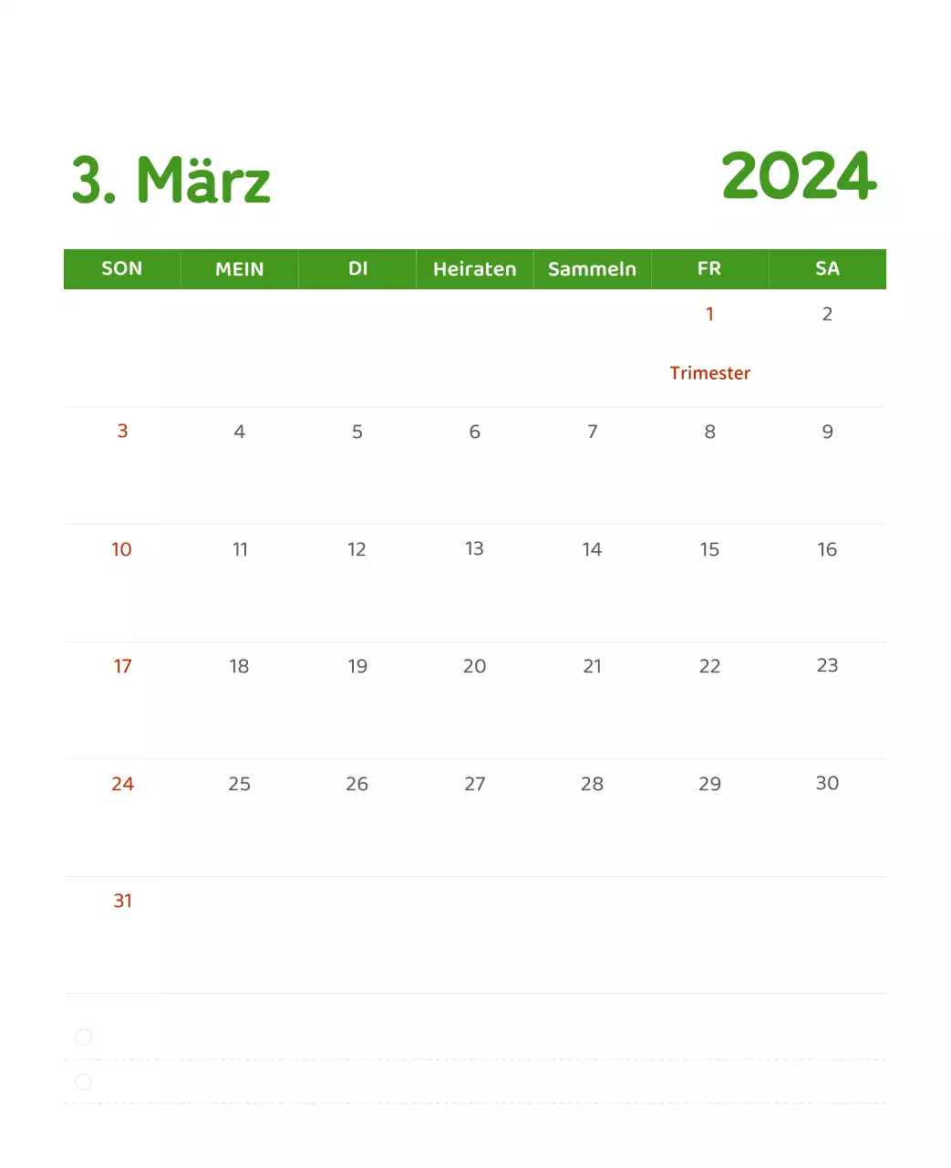 Ein Kalender mit farbenfrohen, emotionalen Illustrationen