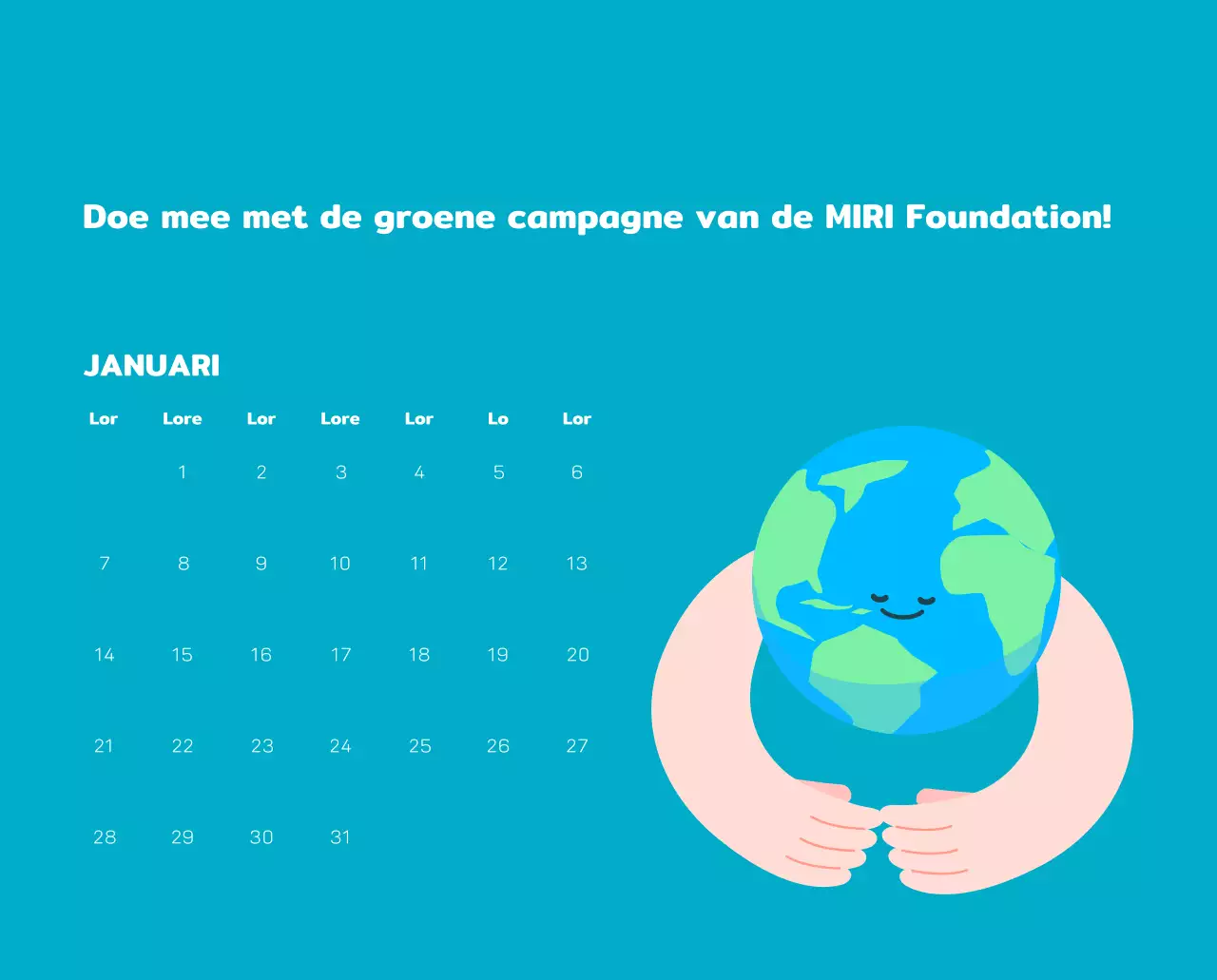 Vier de feestdagen met kleurrijke illustraties van mensen en de planeet.