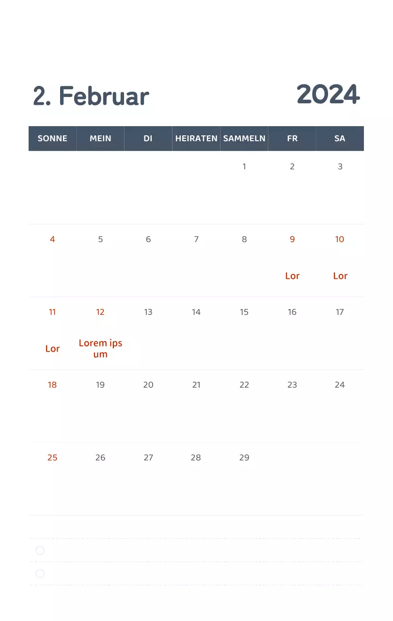 Ein Kalender mit farbenfrohen, emotionalen Illustrationen