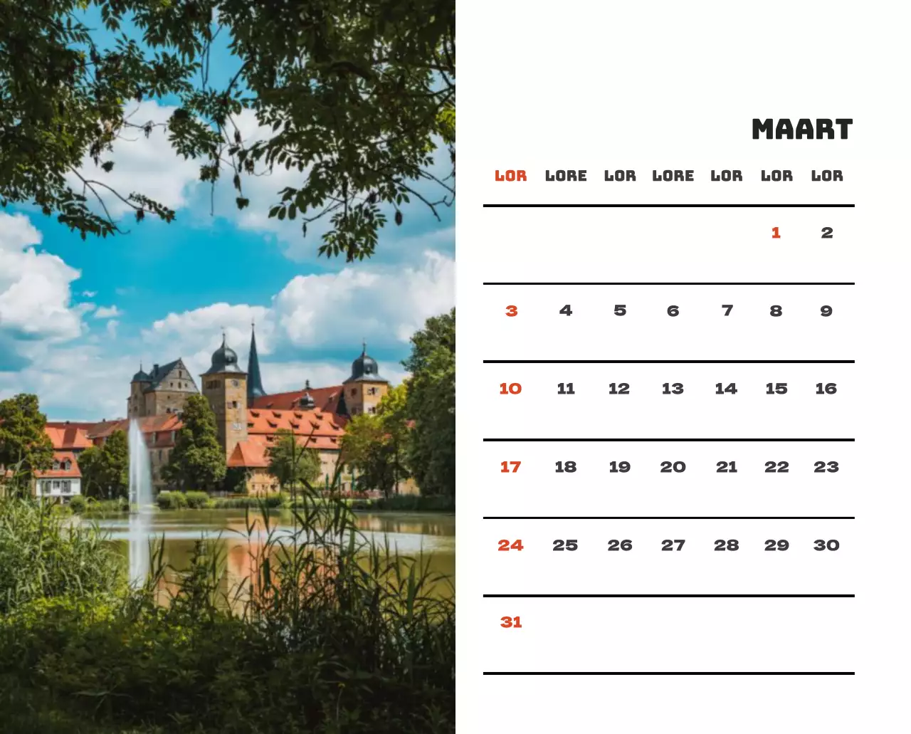 Een reisbureau dat de feestdagen viert met seizoensgebonden reisfotografie en een strakke, vetgedrukte tekstlay-out.