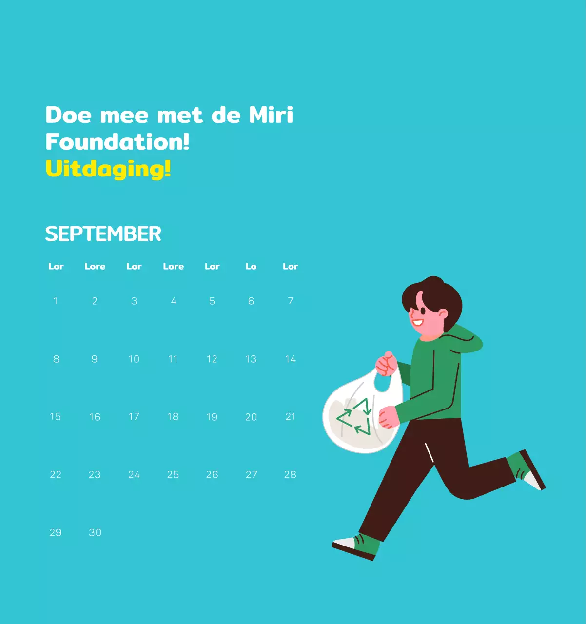 Vier de feestdagen met kleurrijke illustraties van mensen en de planeet.