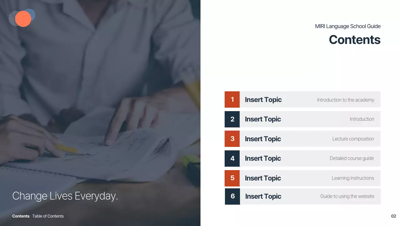 해군 현대 언어 가이드 프레젠테이션