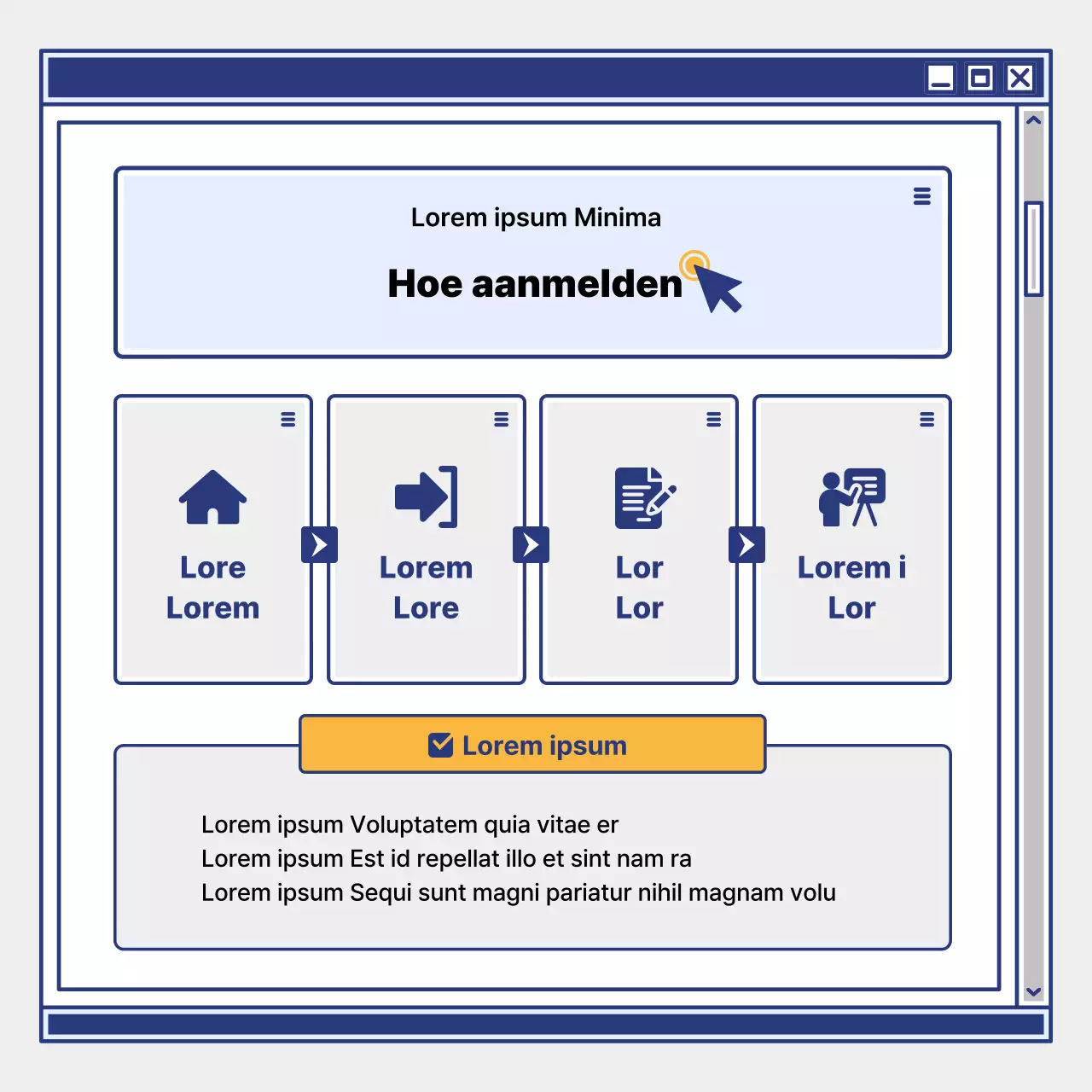 Bevorder de werving van leerlingen met een eenvoudig geel en marine leercentrum