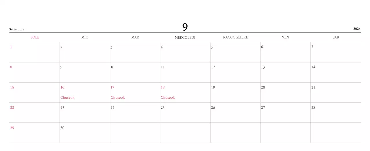 Colori caldiChiese con simpatiche illustrazioni