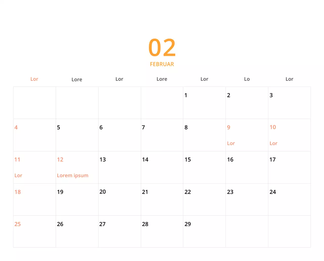 Niedlich illustrierter grüner Tischkalender mit Familienthemen