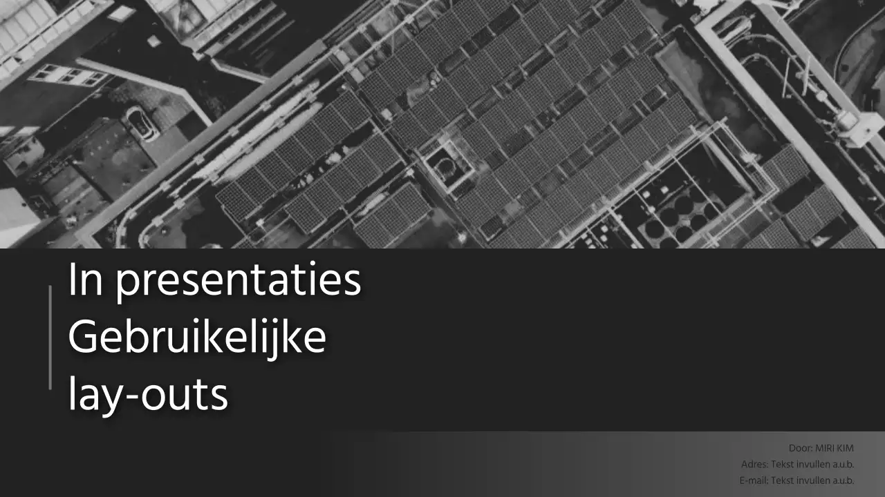 Moderne bedrijfspresentaties in zwart-wit