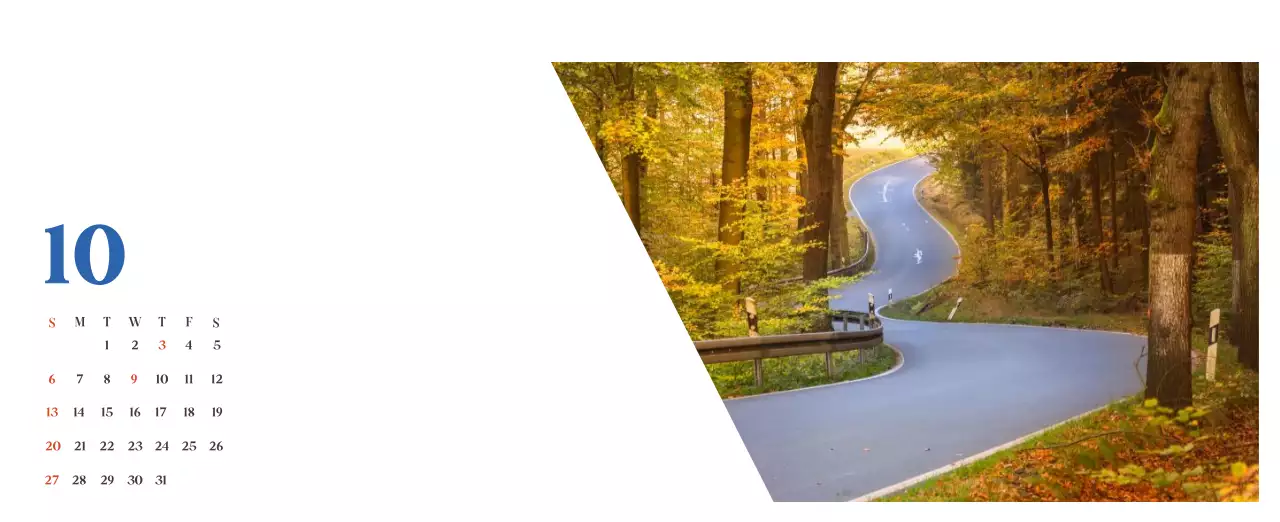 Krankenhauskalender mit saisonalen Landschaftsfotos