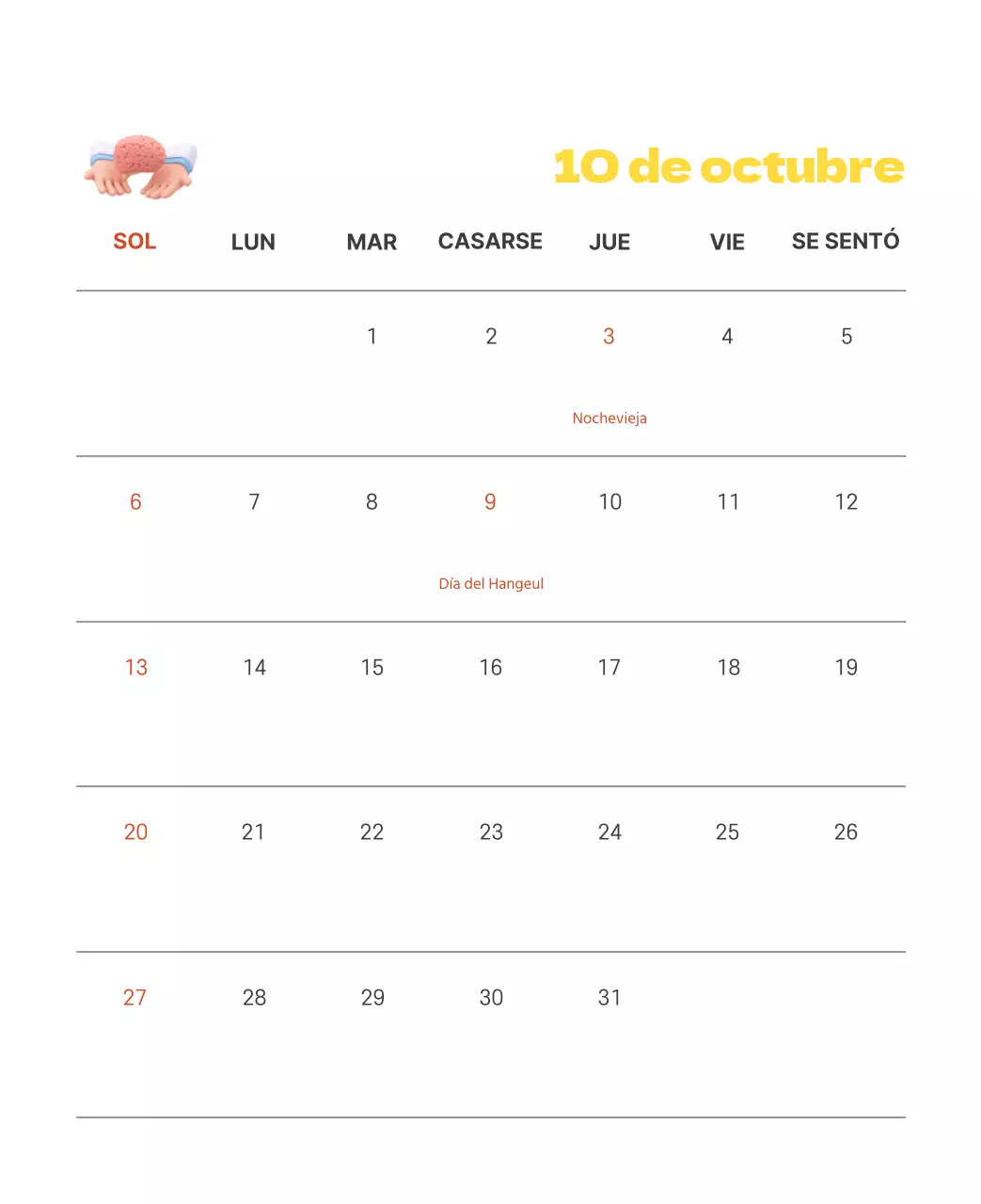 Un hospital festivo con ilustraciones de temática sanitaria y familiar y acentos de color