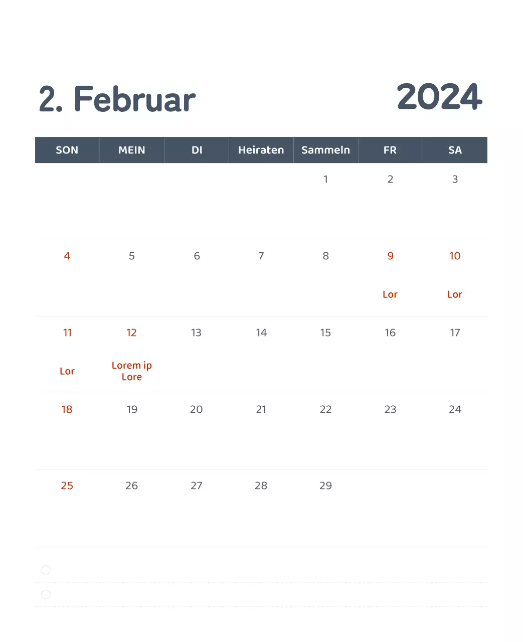 Ein Kalender mit farbenfrohen, emotionalen Illustrationen