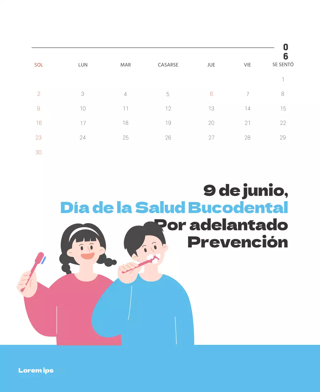 Un hospital festivo con ilustraciones de temática sanitaria y familiar y acentos de color