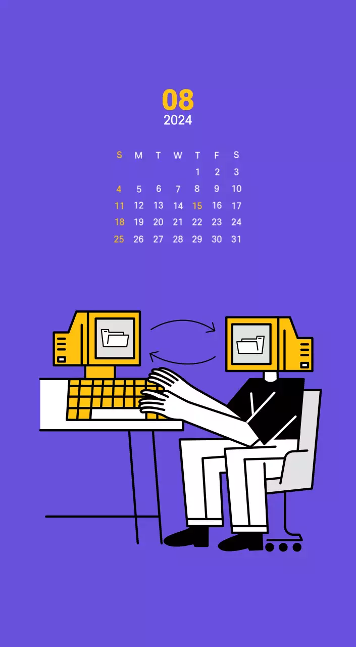 Zuivere lijnillustratie op paarse achtergrond