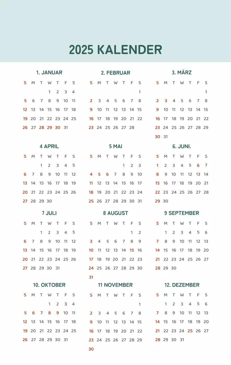 Ein Kalender mit farbenfrohen, emotionalen Illustrationen