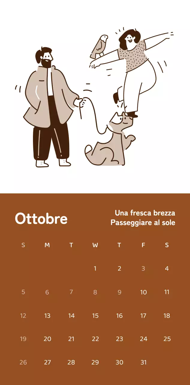 Calendari con illustrazioni colorate ed emozionali