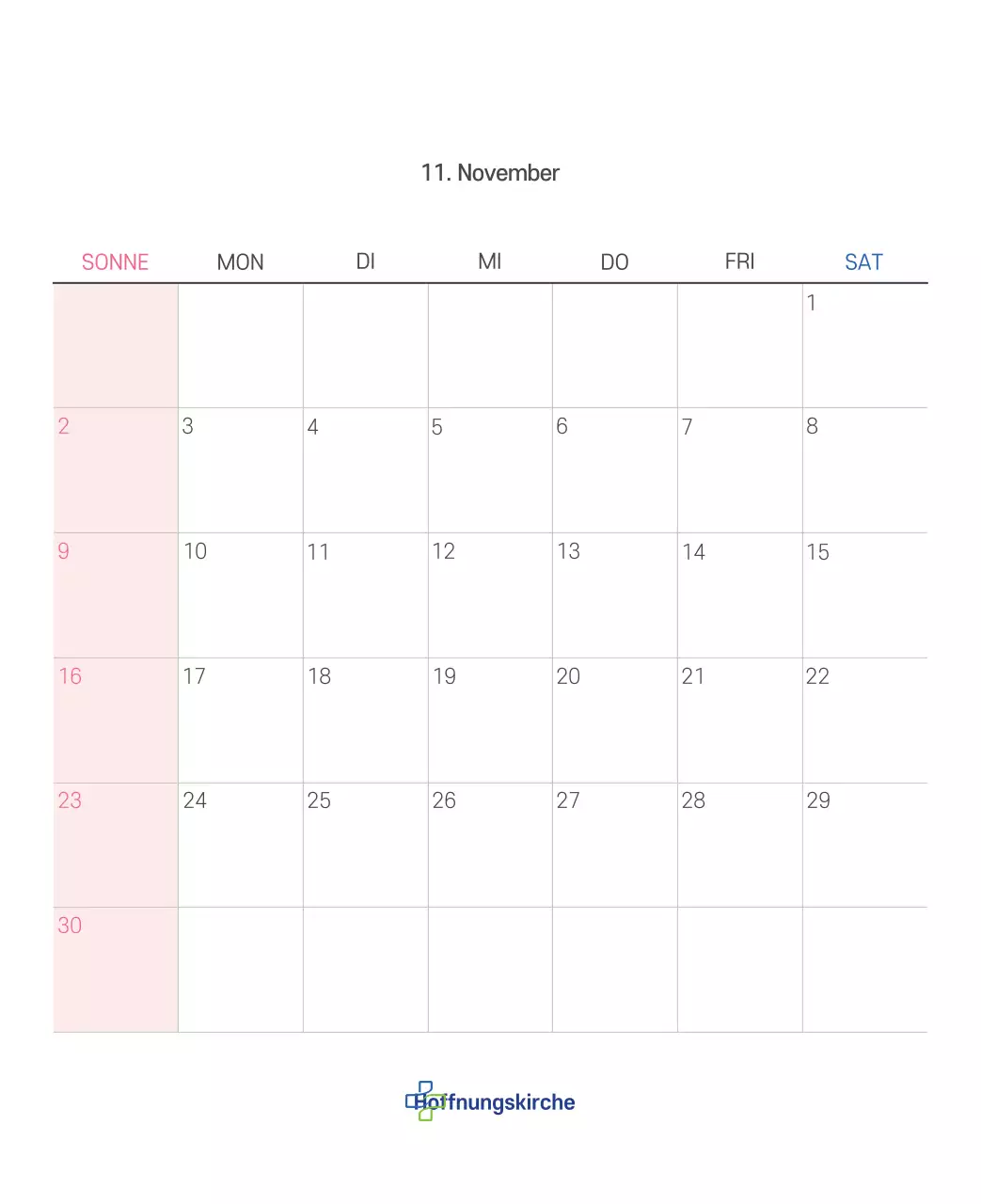 Pastell saubere Illustration Kirche