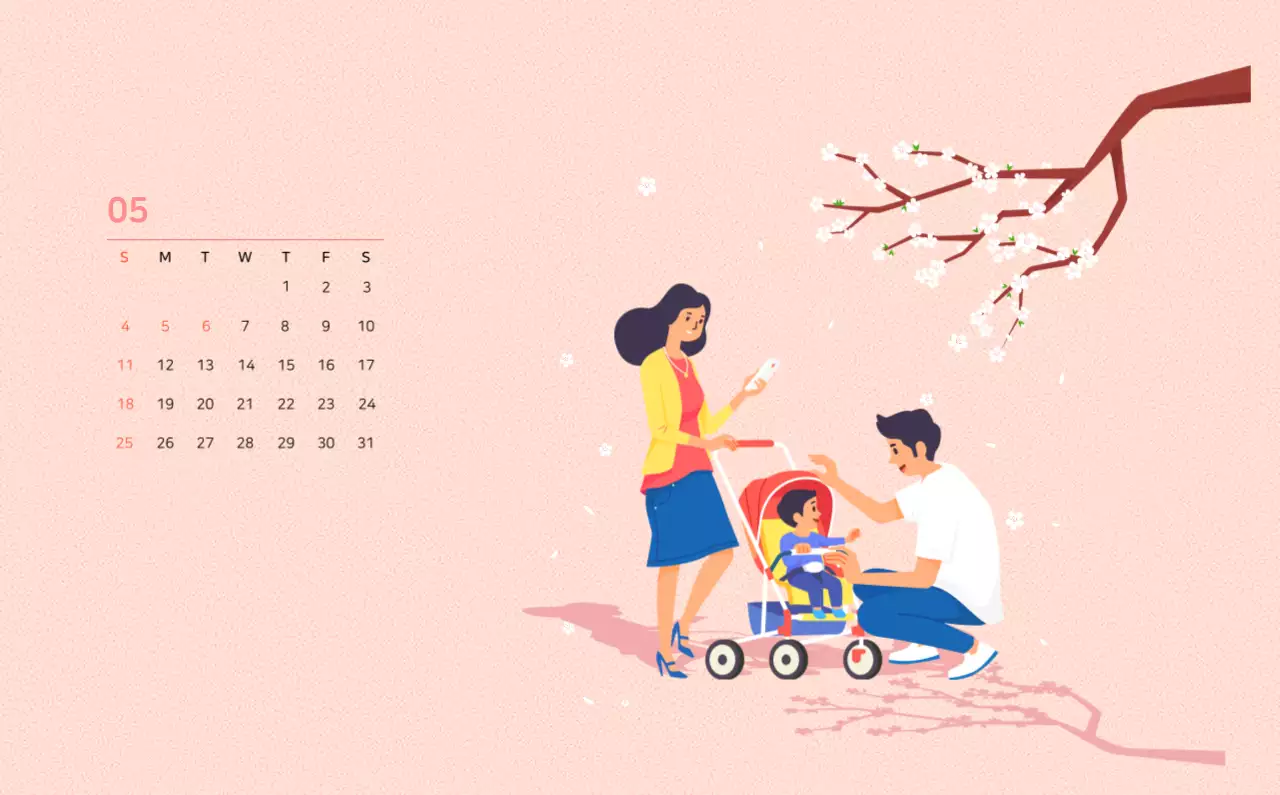 Veelkleurig familie-illustratieconcept