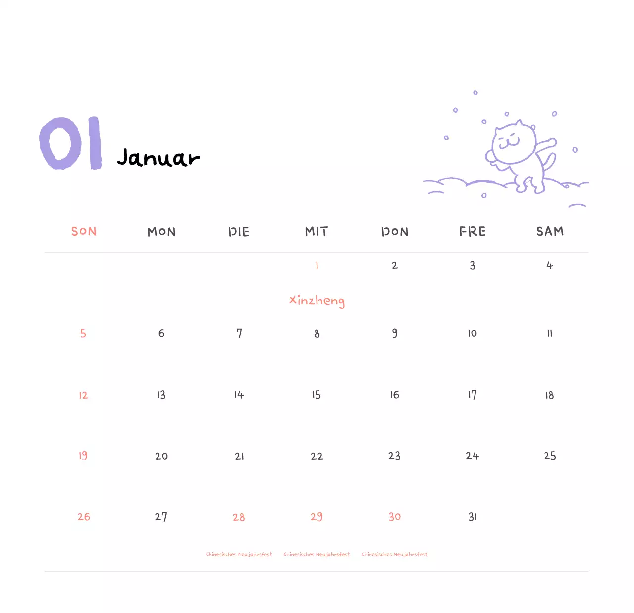 Tageskalender aus Elfenbein