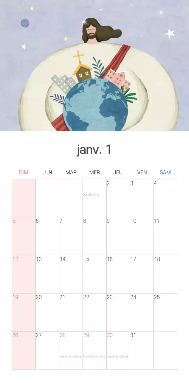 Illustration pastel de l'église