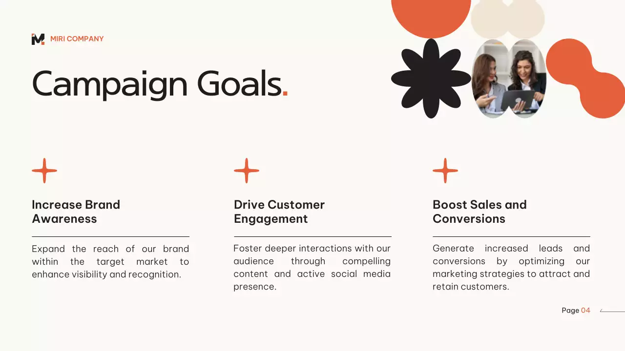 Orange Modern Marketing Plan Presentation