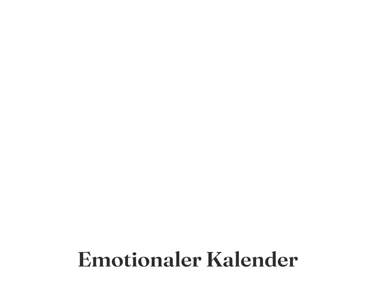 Minimalistischer Kalender mit Farbverlauf