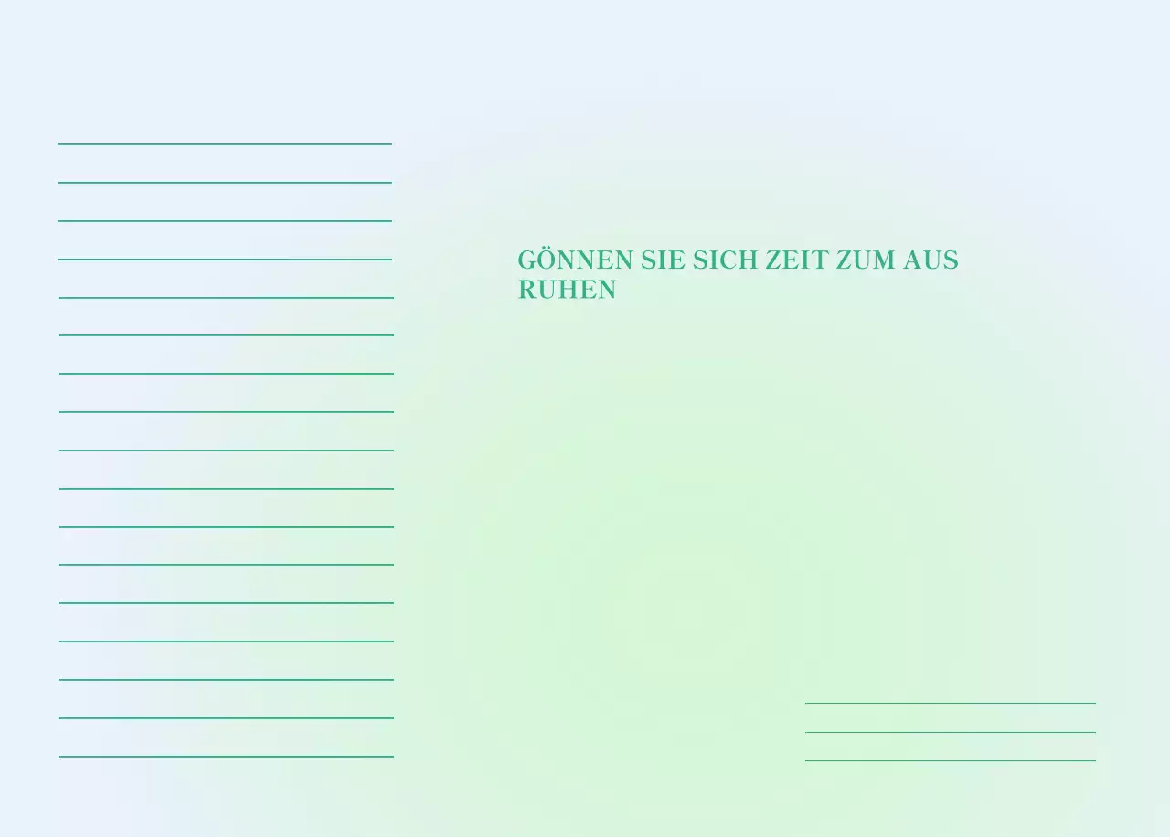 Minimalistischer Kalender mit Farbverlauf