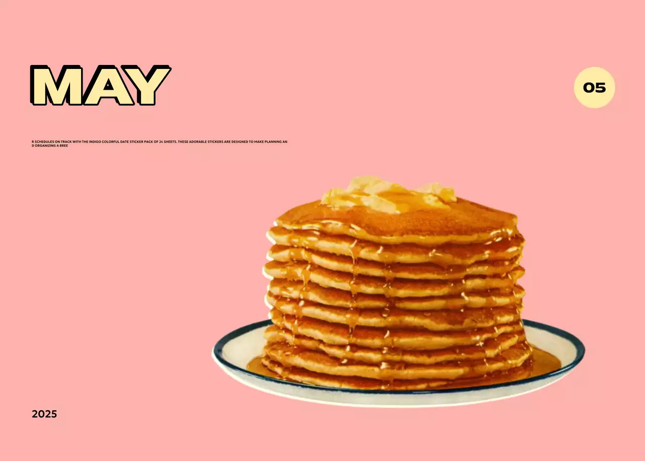 Colorful calendars with a variety of retro illustrations