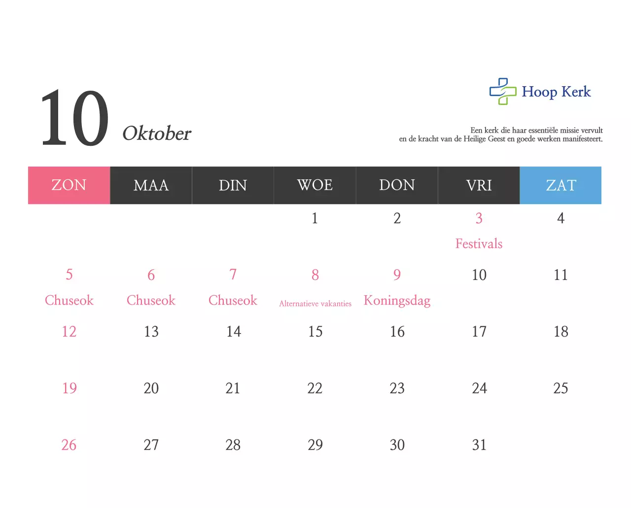 Eenvoudige kalligrafie Bijbel Kerk Promotie