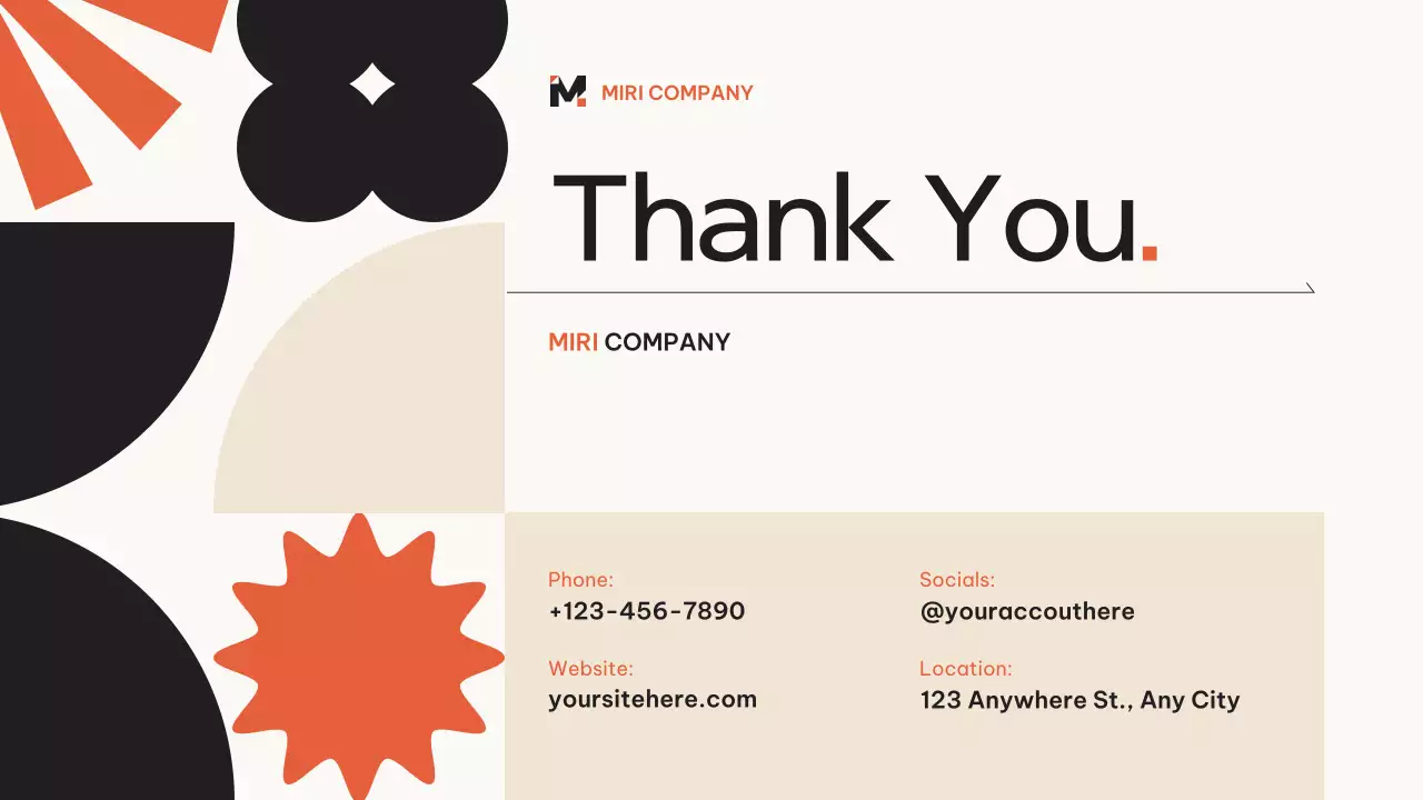 Orange Modern Marketing Plan Presentation