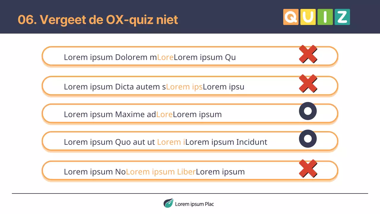 Eenvoudig trainingsmateriaal voor brandveiligheid in marineblauw en oranje