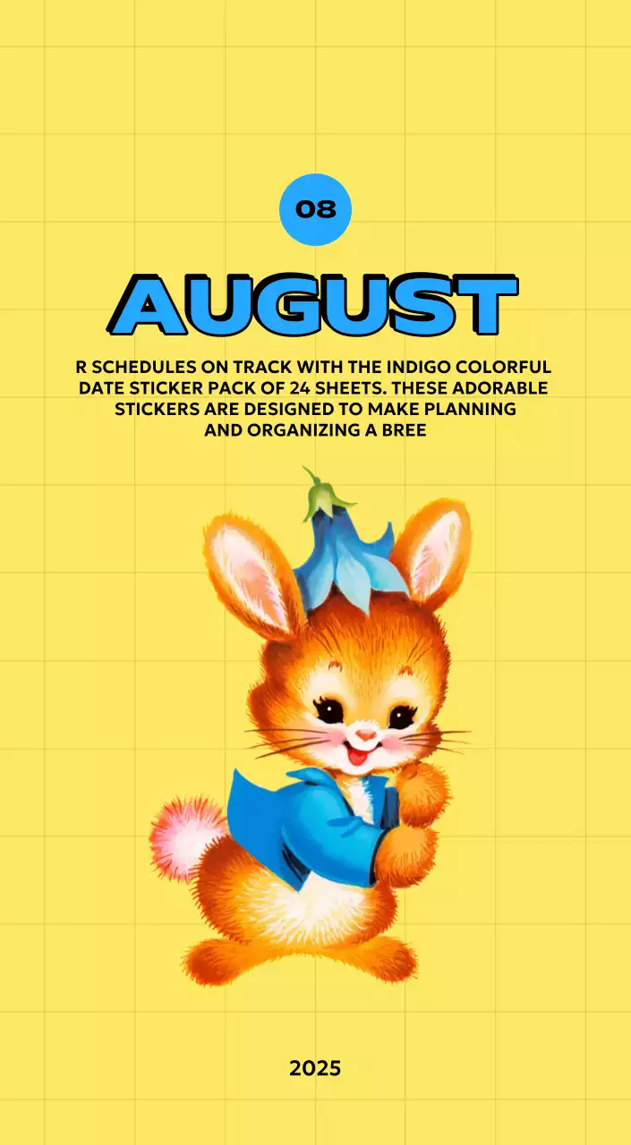 様々なレトロなイラストが描かれたカラフルなカレンダーカレンダー