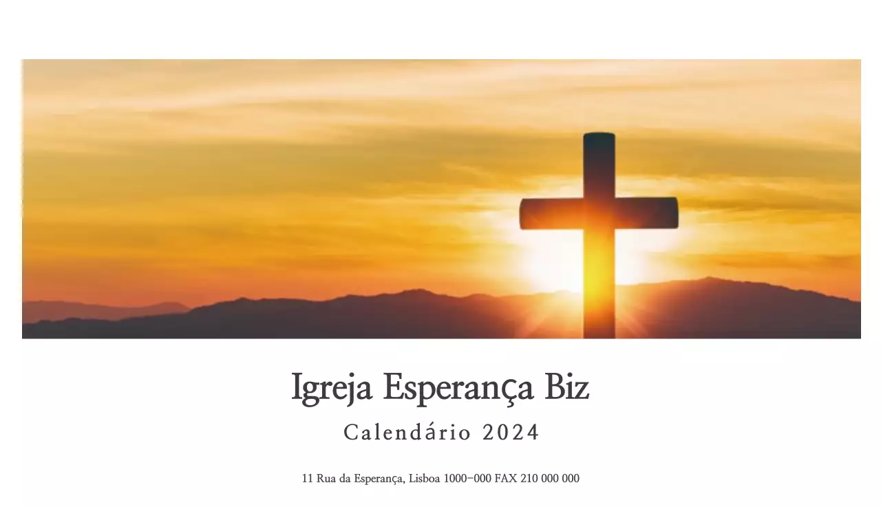 Caligrafia simples Promoção da igreja bíblica