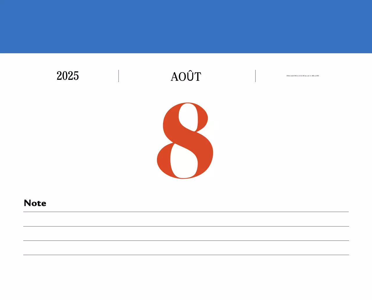 Calendrier de mémoire rétro en rouge