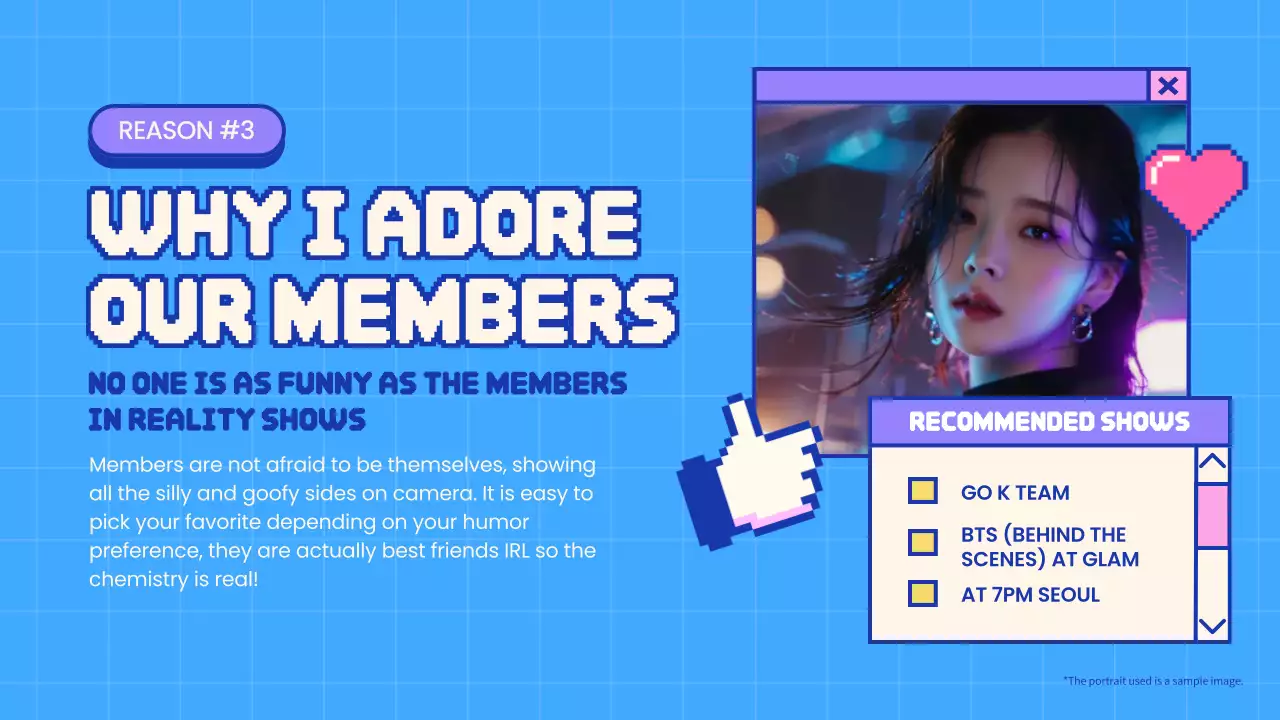 Blue Retro Fandom Presentation