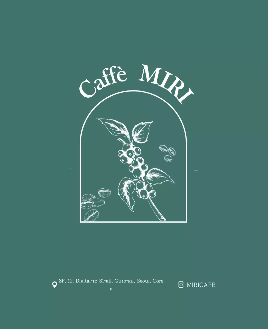 Un moderno calendario dei caffè con i consigli per la bevanda del mese