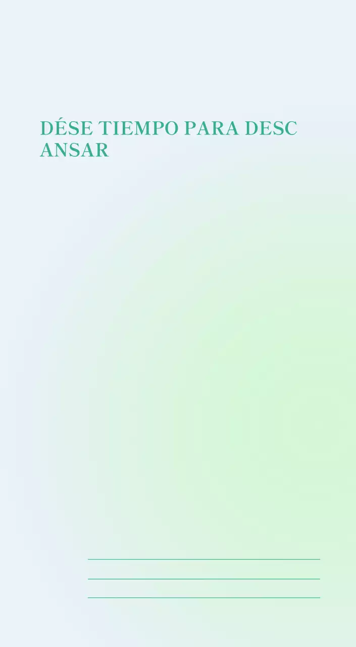 Calendario minimalista degradado