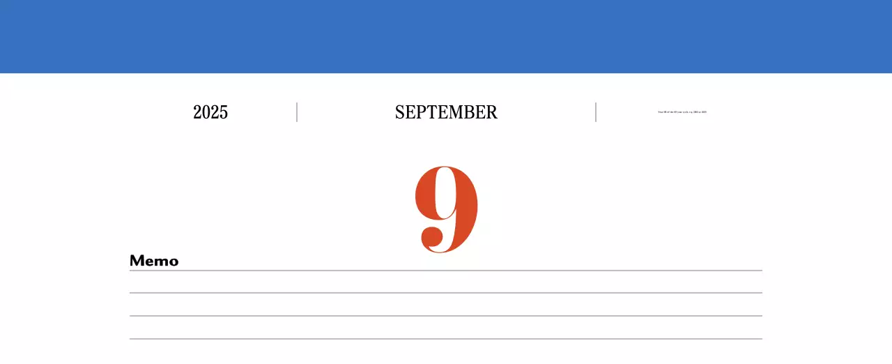 Retro concept nostalgia calendar in red