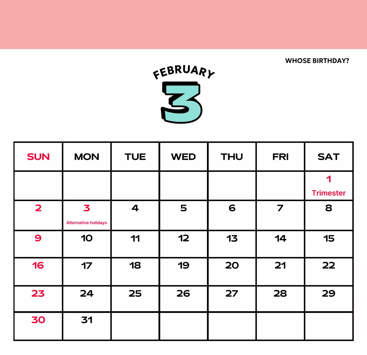 Lịch đầy màu sắc với nhiều hình minh họa cổ điển khác nhau