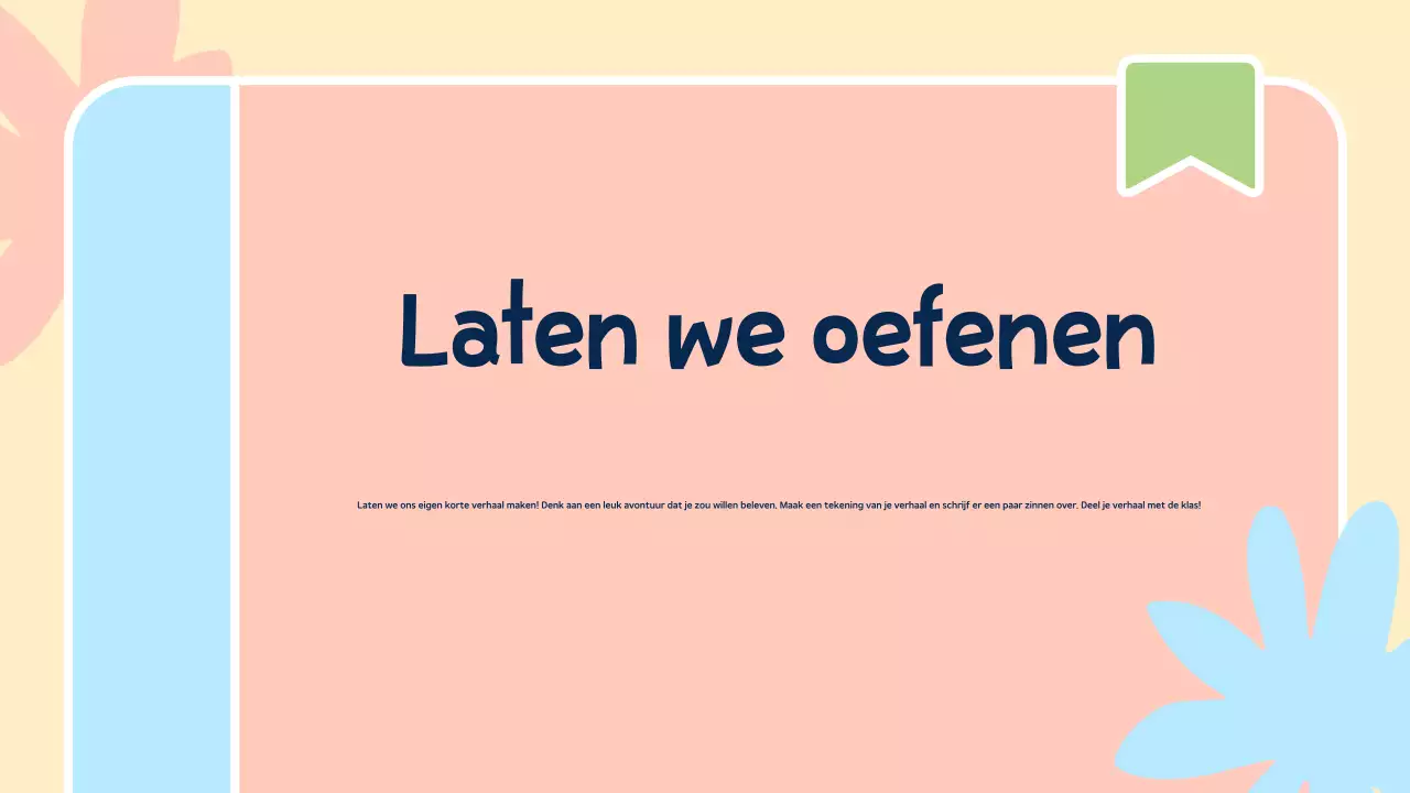 abstracte kleurrijke inleiding tot literatuurlesmateriaal