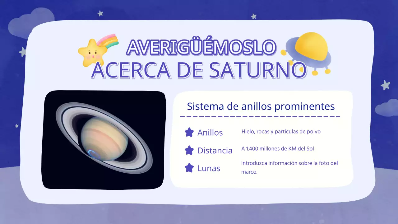 Un bonito recurso educativo sobre ciencia espacial de Purple and Yellow