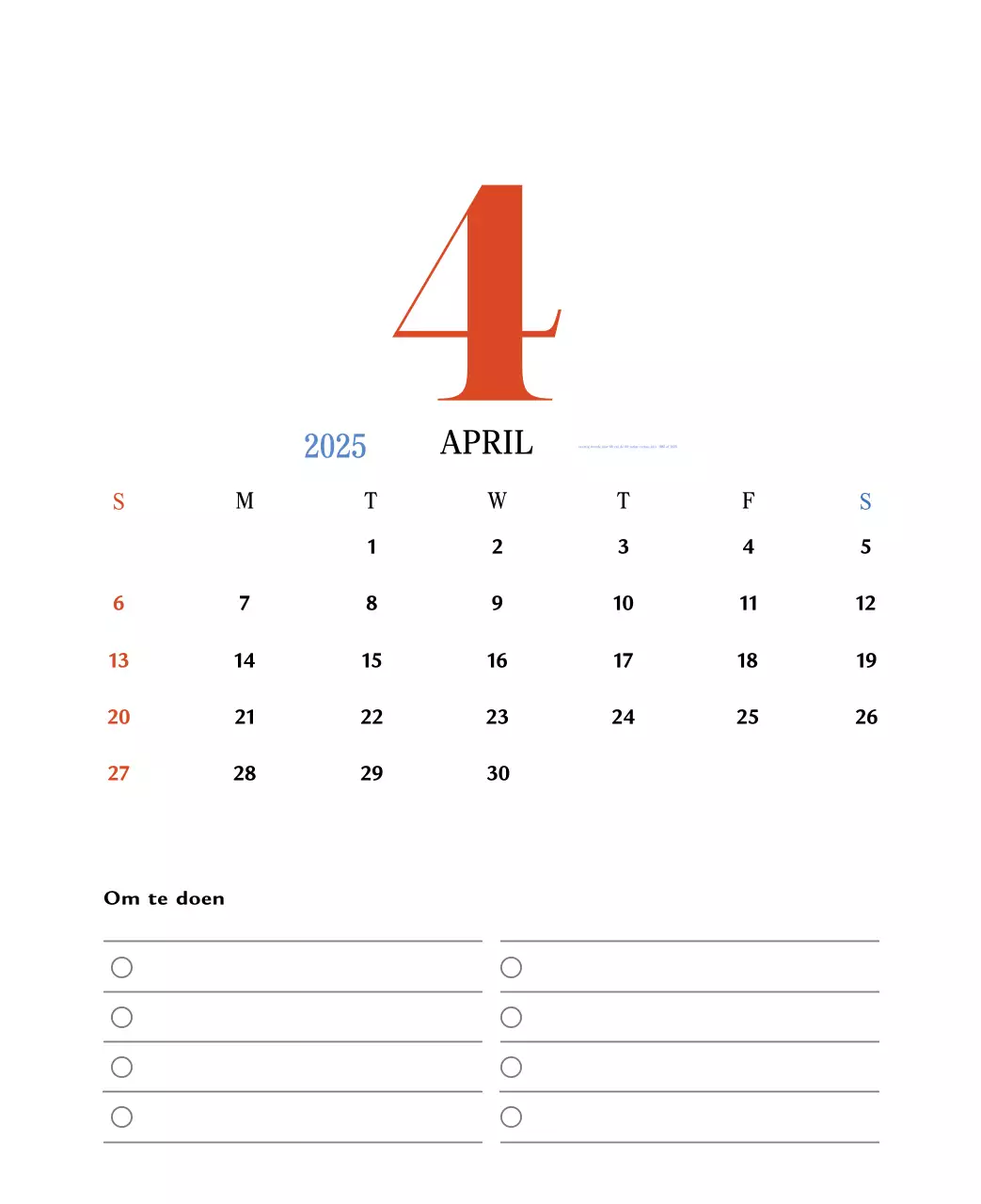 Retro concept memory kalender in rood