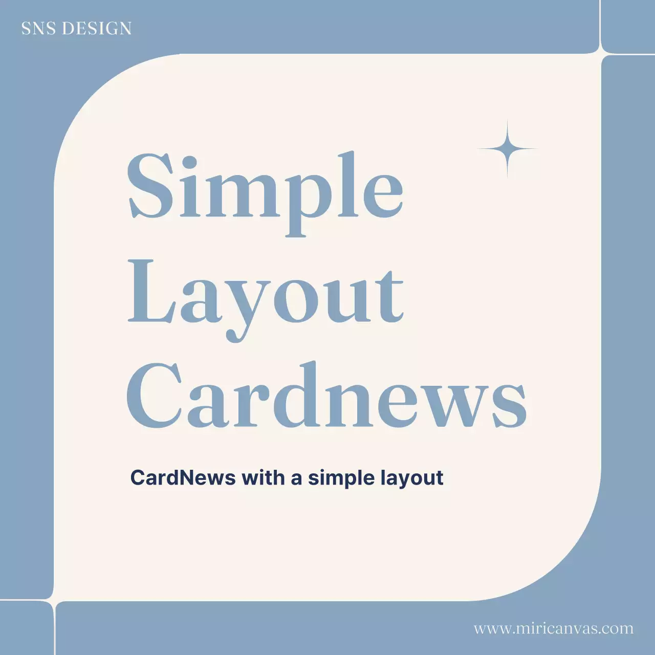 Layout de cartão minimalista azul para Instagram Carousel