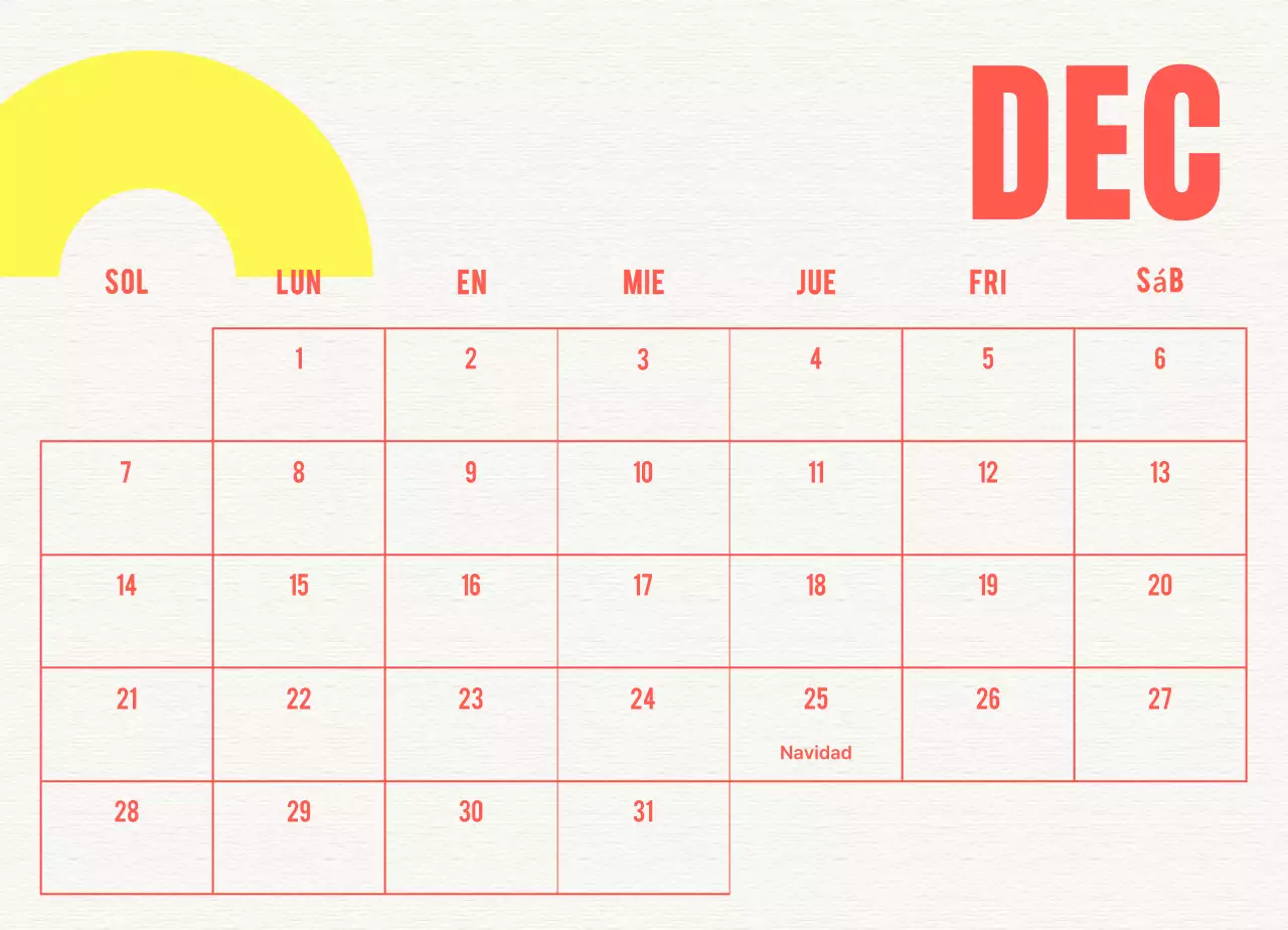 Calendario vintage azul