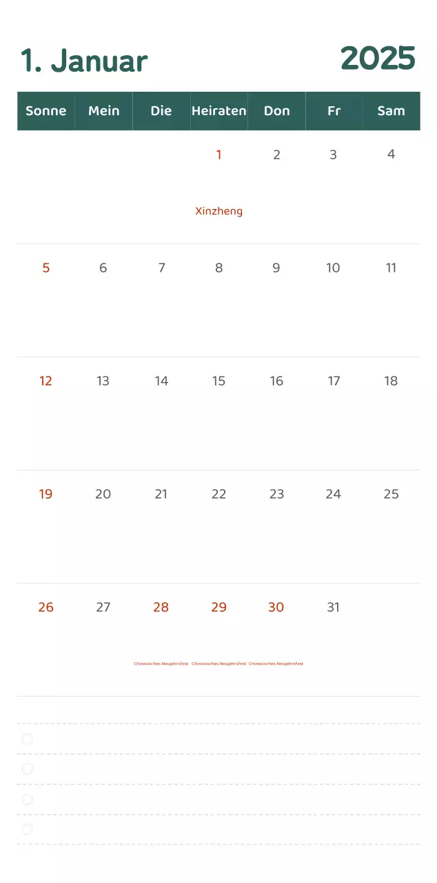 Kalender mit farbenfrohen und emotionalen Illustrationen