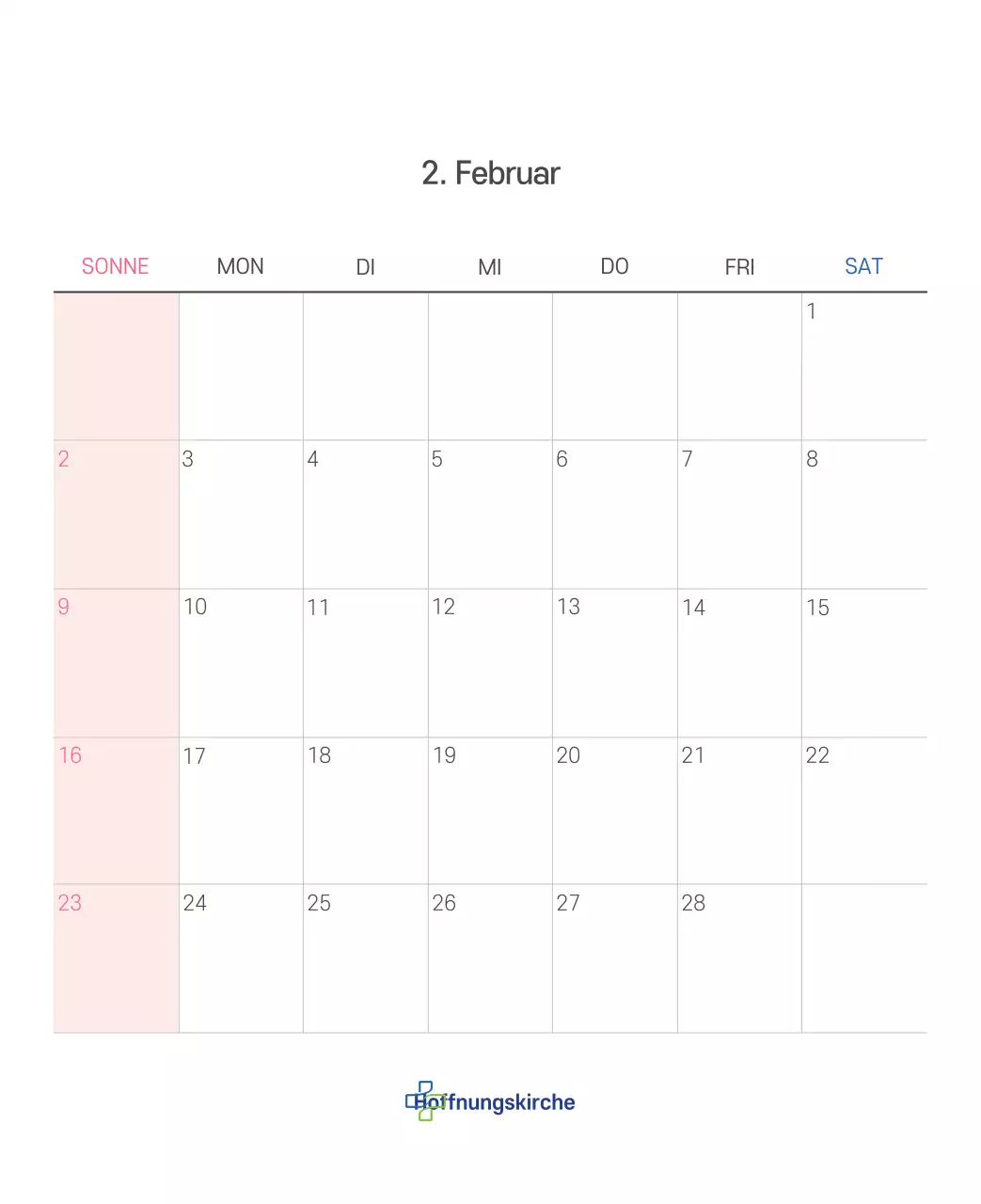 Pastell saubere Illustration Kirche