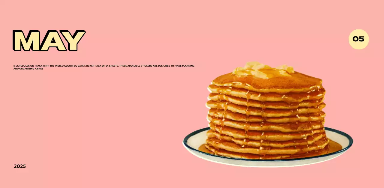 Colorful calendars with a variety of retro illustrations