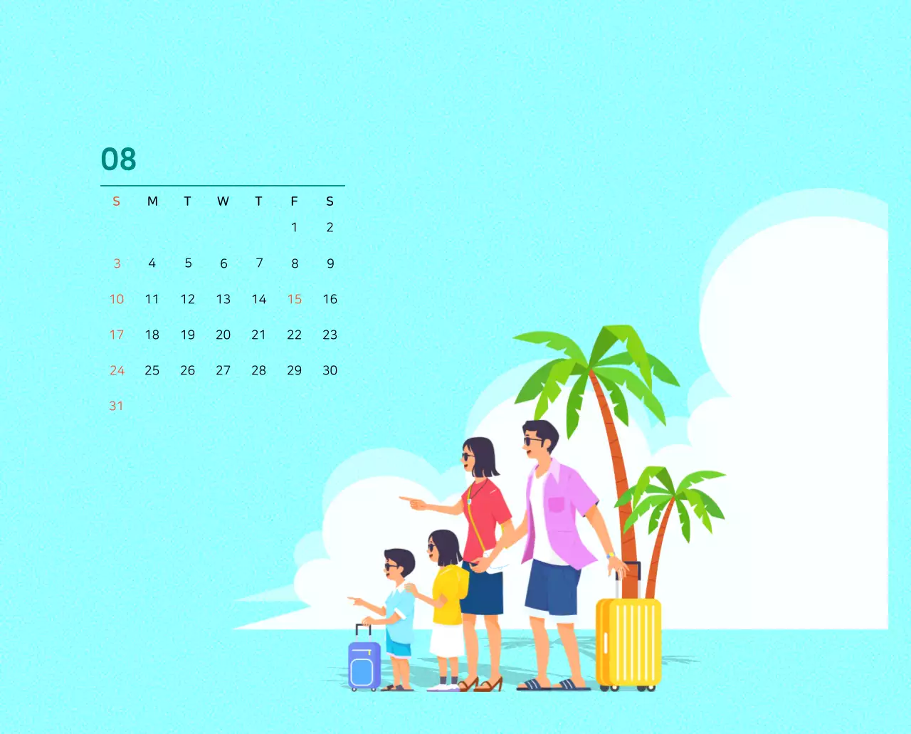 Mehrfarbige Familie Illustration Konzept